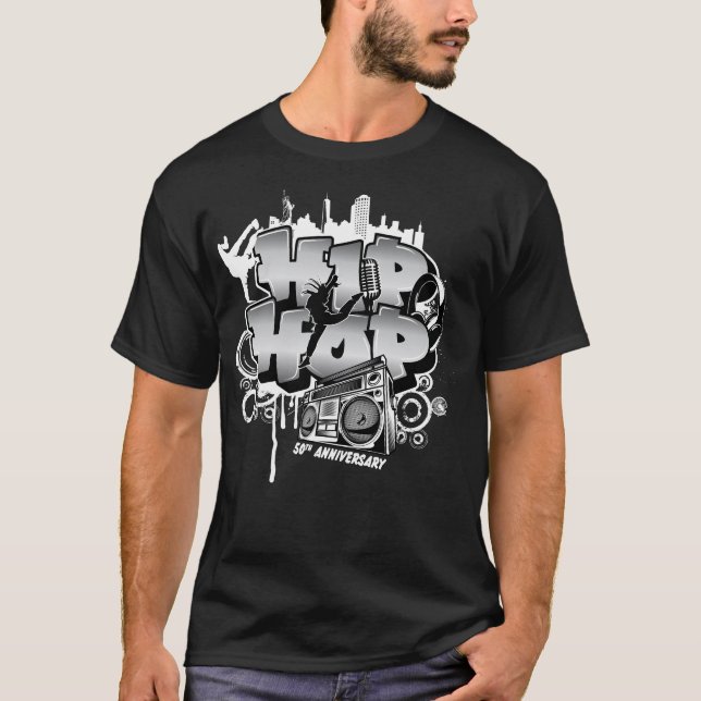 50 Years Of Hip Hop! T-Shirt (Front)