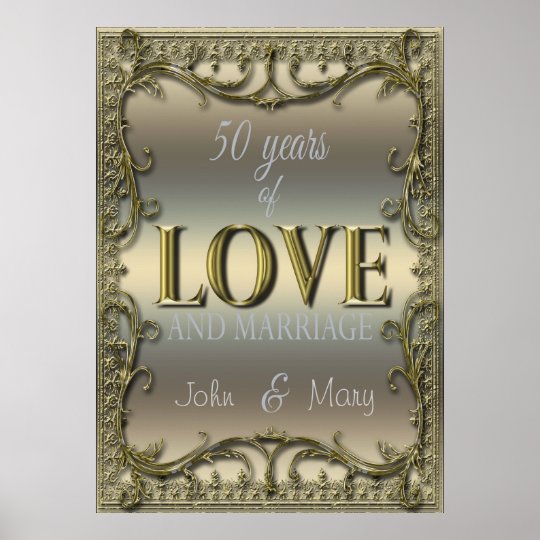 50 Years of Love Poster