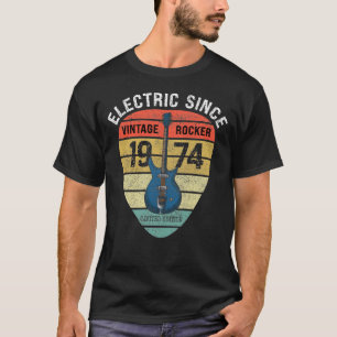 50 Years Old 1974 Limited Edition Vintage Guitar T T-Shirt