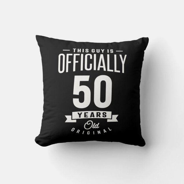 50 Years Old - 50th Birthday Funny Gift Cushion (Front)