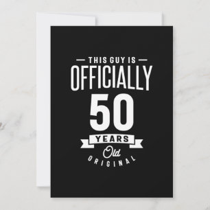 50 Years Old - 50th Birthday Funny Gift Thank You Card