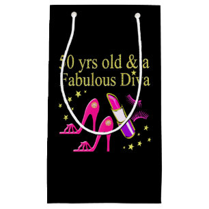 50 YEARS OLD AND A FABULOUS DIVA SMALL GIFT BAG