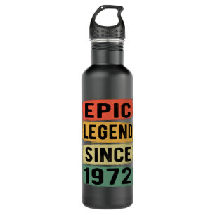 50 Years Old Bday 1972 Epic Legend 50th Birthday 710 Ml Water Bottle