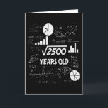 50 Years Old Bday Math Teacher 50th Birthday Gift Card<br><div class="desc">Birthday Design For anyone who's horoscope say difficult & Stubborn But totally worth.Wear it with pride at work,  school gym perfect to pair with shorts,  leggings or jeans for a casual yet trendy Look</div>