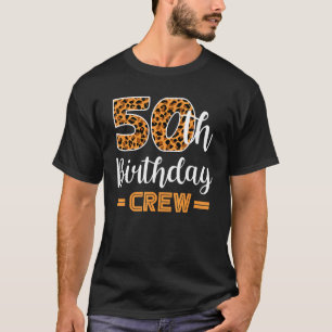 50 Years Old Birthday Leopard Print 50th Birthday T-Shirt