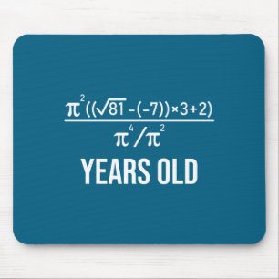 50 Years Old Equation Funny 50th Birthday Math  Mouse Mat