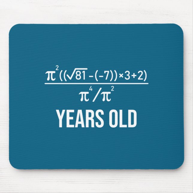 50 Years Old Equation Funny 50th Birthday Math  Mouse Mat (Front)