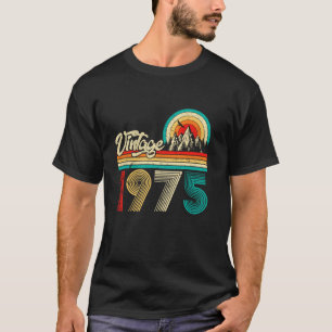 50 Years Old Gifts Vintage Born In 1975 50th Birth T-Shirt