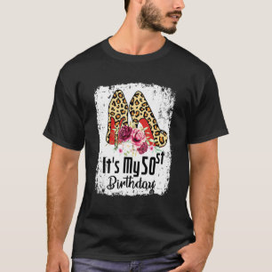 50 Years Old High Heels Leopard It's My 50st Birth T-Shirt