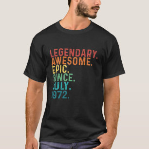 50 Years Old Legend Since 1972 50Th Birthday T-Shirt
