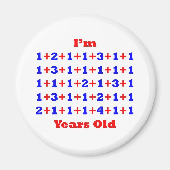 50 Years old! Magnet (Front)