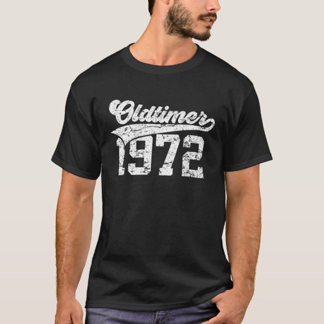 50 Years Old Timer 1972 College 50Th Birthday T-Shirt (Front)