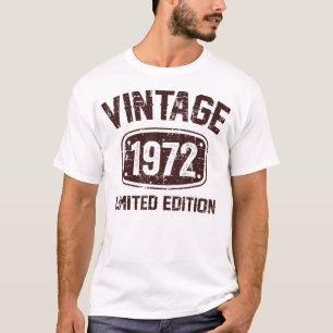 50 Years Old Vintage 1972 Limited Edition 50th Bir T-Shirt
