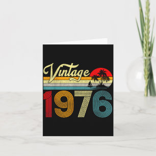 50 Years Old Vintage 1976 50th Birthday Men Women Card