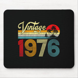 50 Years Old Vintage 1976 50th Birthday Men Women Mouse Mat