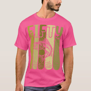 50 Years Old Walleye Fishing 50th Birthday T-Shirt