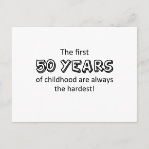 50 years postcard