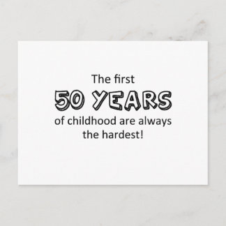 50 years postcard