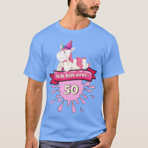 50 Years Round 50th Birthday Unicorn Gift T-Shirt