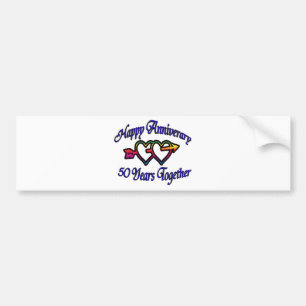 50 Years Together Bumper Sticker