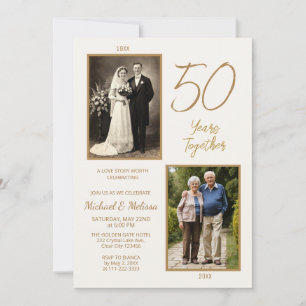 50 Years Together Photo 50th Anniversary Invitation