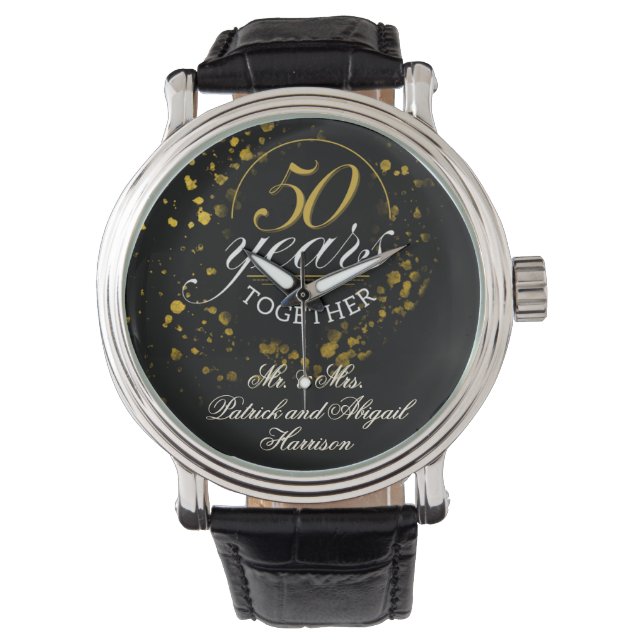 50 Years Together Wedding Anniversary Gift Watch (Front)