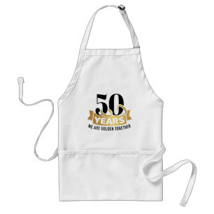 50 Years wedding anniversary we golden together Standard Apron