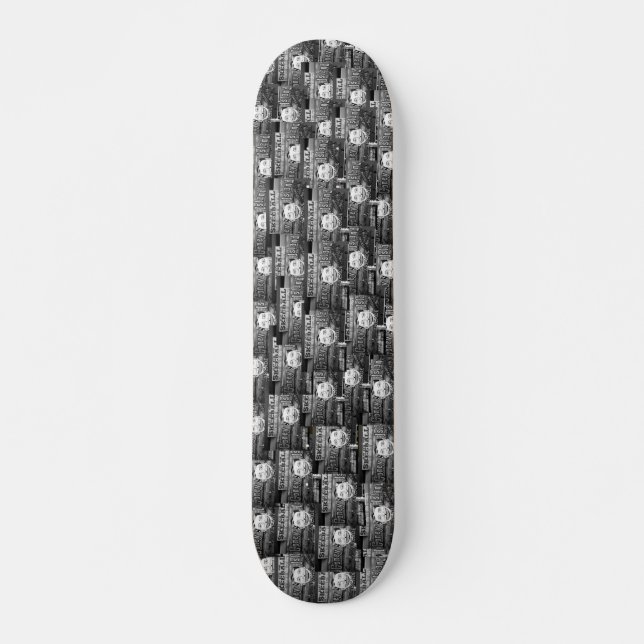 '50c Skeeball' Customised Skateboard (Front)