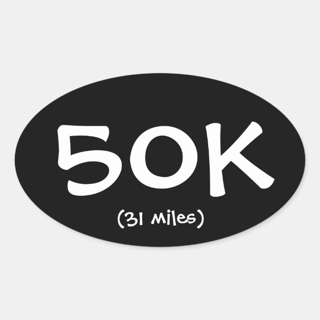 50K (31 miles) Sticker (Front)