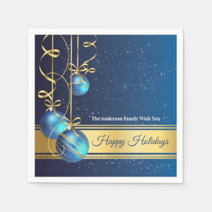 50pcs Christmas Paper Napkin Modern Tree Baubels