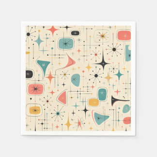 50s Atomic Starburst Napkin