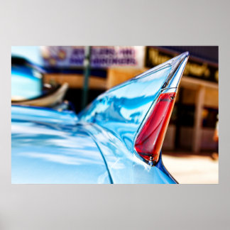 50's car fin poster