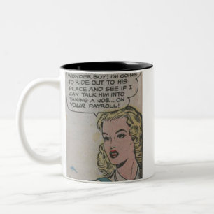50s Classic Comics Two-Tone Coffee Mug