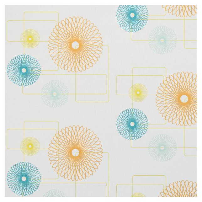 50's Flowers Fabric (Swatch)