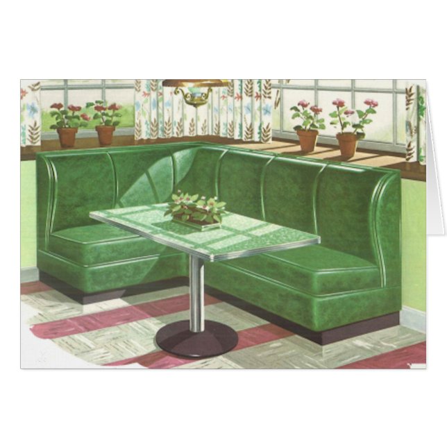 50s Green Kitchen Booth (Front Horizontal)