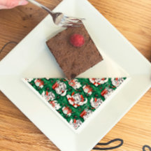 50's Green Vintage Christmas Pattern with Kittens