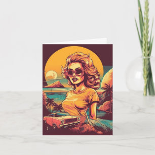 50s inspired retro card