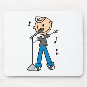 50s Male Singer Stick figure t-shirts and Gifts Mouse Mat