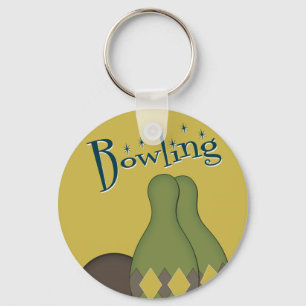 50s Retro Bowling Key Ring