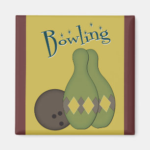 50s Retro Bowling Magnet