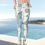 50's Retro Style Rocket Pattern Ladies Casual Leggings<br><div class="desc">If you're looking to add a bit of dazzle to your wardrobe this season, then these "Shy Shy Panda" 50's Retro Style Rocket Pattern Ladies Casual Leggings are the perfect choice! These beautiful trousers effortlessly combine fashion and function, offering an Ultra-stretch ecopolyester spandex blend with a compression fit that is...</div>
