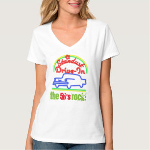 50's Rock Women's V-Neck T-Shirt