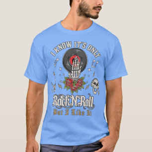 50s Rockabilly 1950s Skeleton Rock N Roll DJ Music T-Shirt