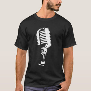 50s Style Microphone Vocalist Singer Mic T-Shirt