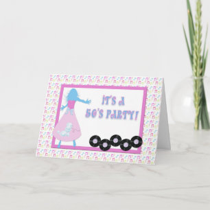 50's Themed Party Invitation
