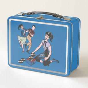 50s Vintage Records "Dance and Sing Along" Metal Lunch Box