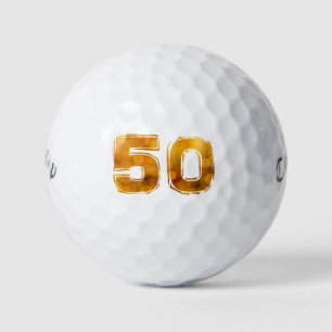 50th 50 birthday golf balls