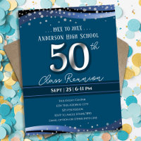50th Alumni High School Reunion Blue
