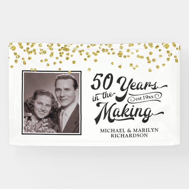 50th Anniversary 50 YEARS IN THE MAKING Photo Banner (Horizontal)