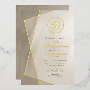 50th anniversary antique grey with gold